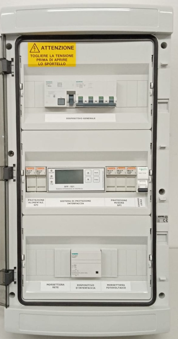 Quadro Elettrico AC CEI 0-21 Standard 16A